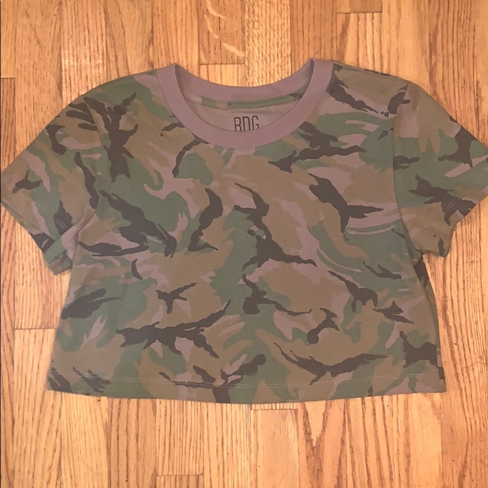 brand new never worn with tags camo crop top